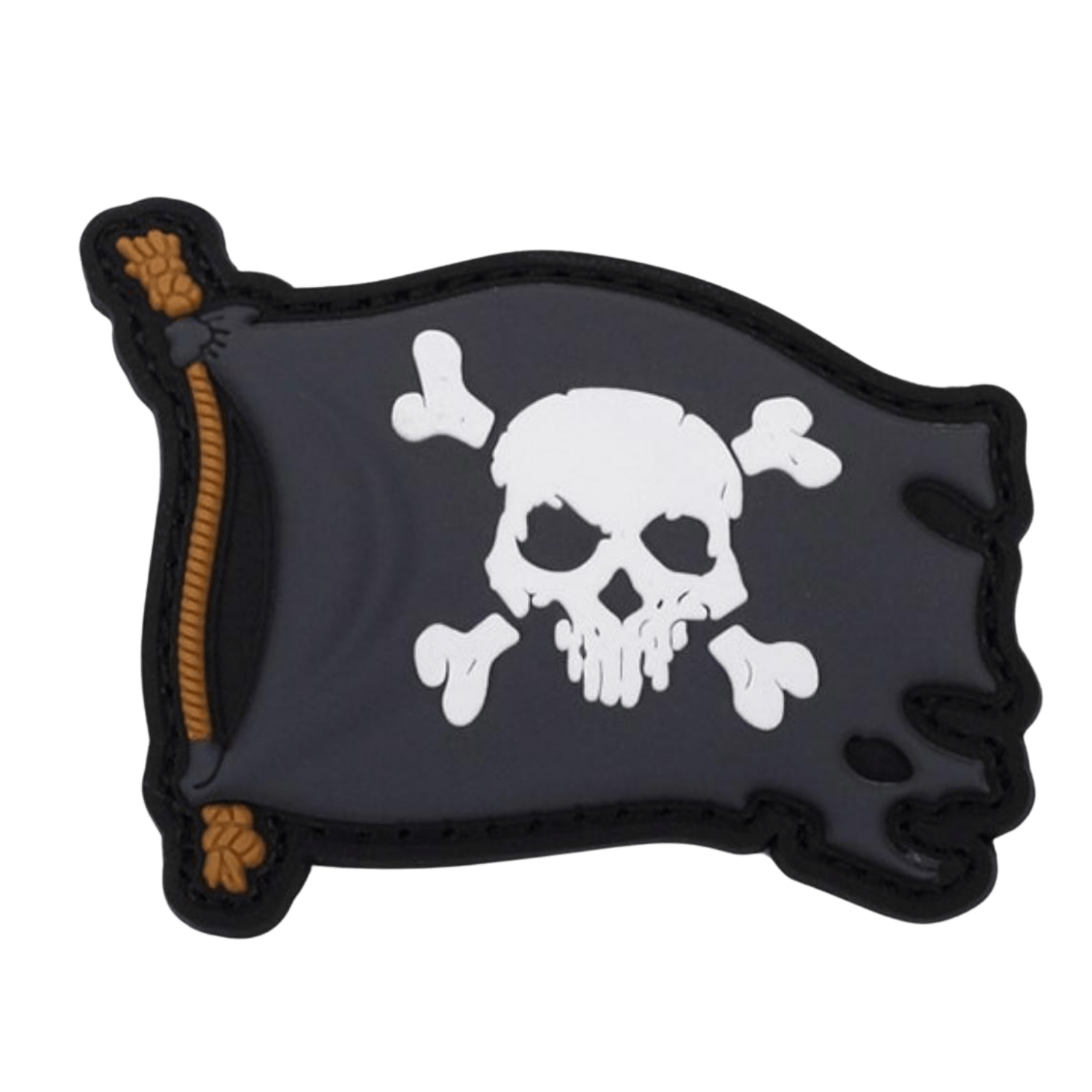 DA 3D PVC Patch PIRATE FLAG SIYAH Korsan Bayrağı DA-NAS-85