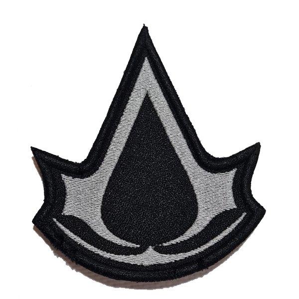 ASSASINS CREED LOGO PATCH - SİYAH-BEYAZ