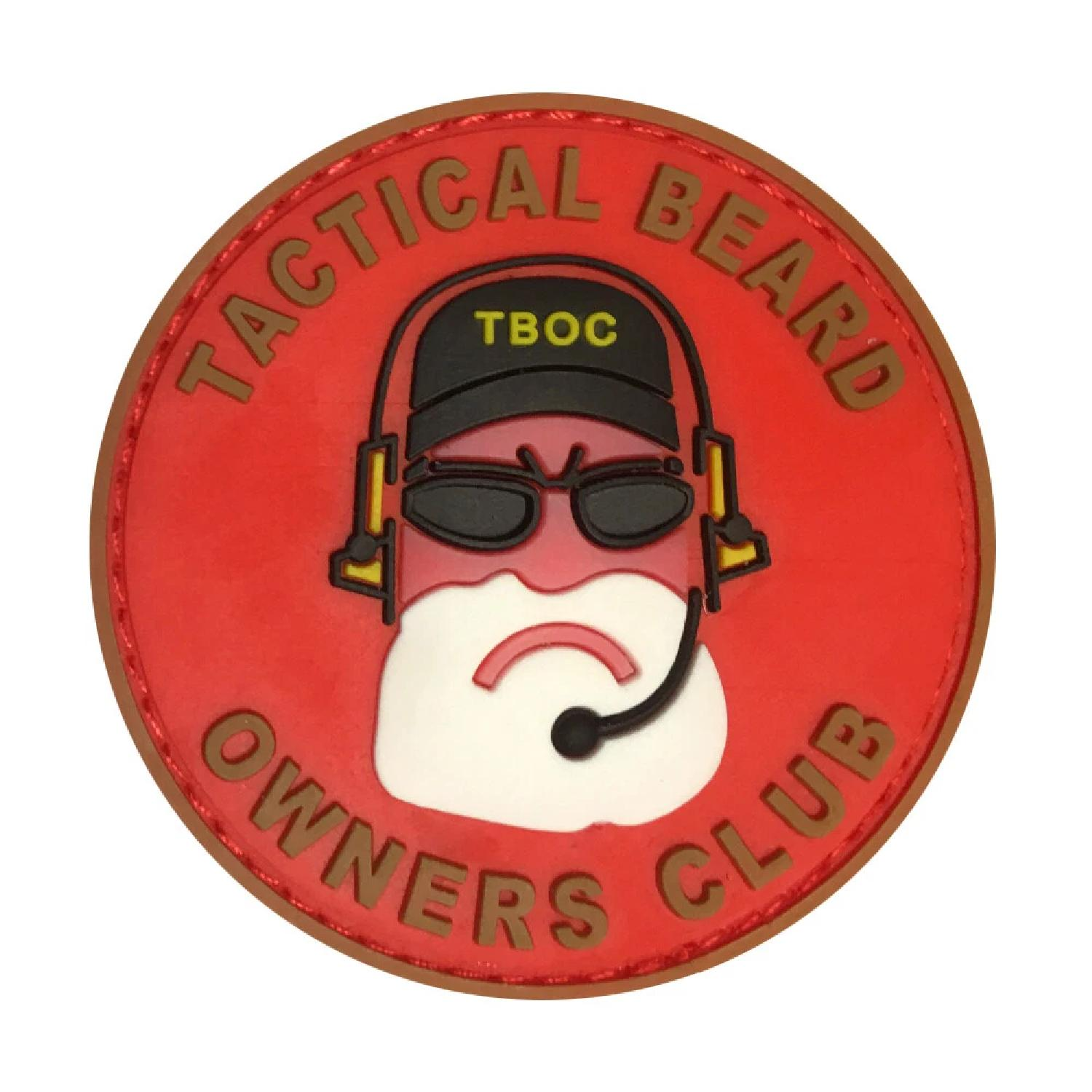 DA 3D PVC Patch Taktik Sakal Sahipleri Kulübü KIRMIZI DA-NAS-33