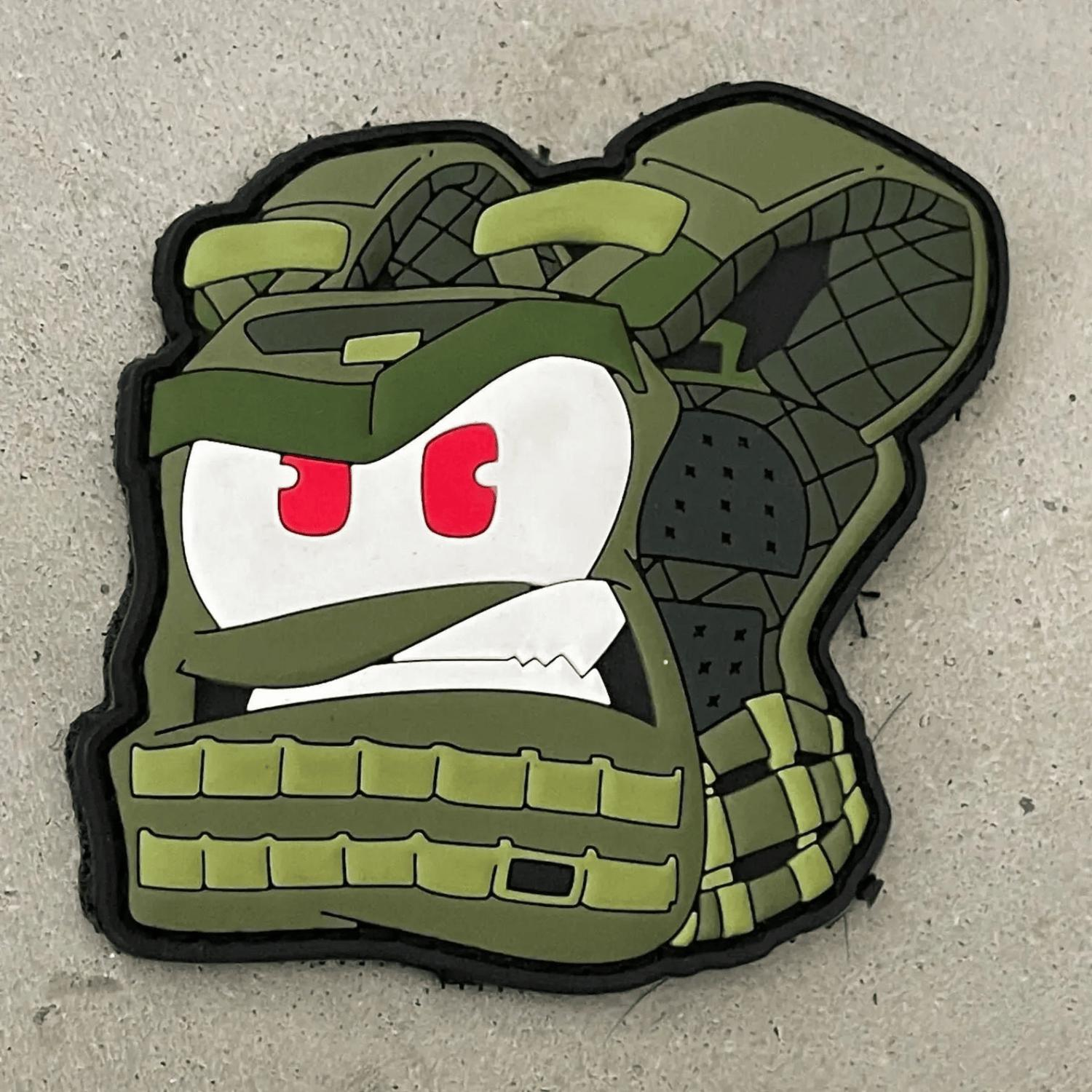 DA 3D PVC Patch ''ANGRY VEST'' OLIVE Yeşil DA-NAS-132