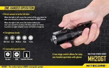 NITECORE MH20GT V3 LED 1000 LUMEN EL FENERI
