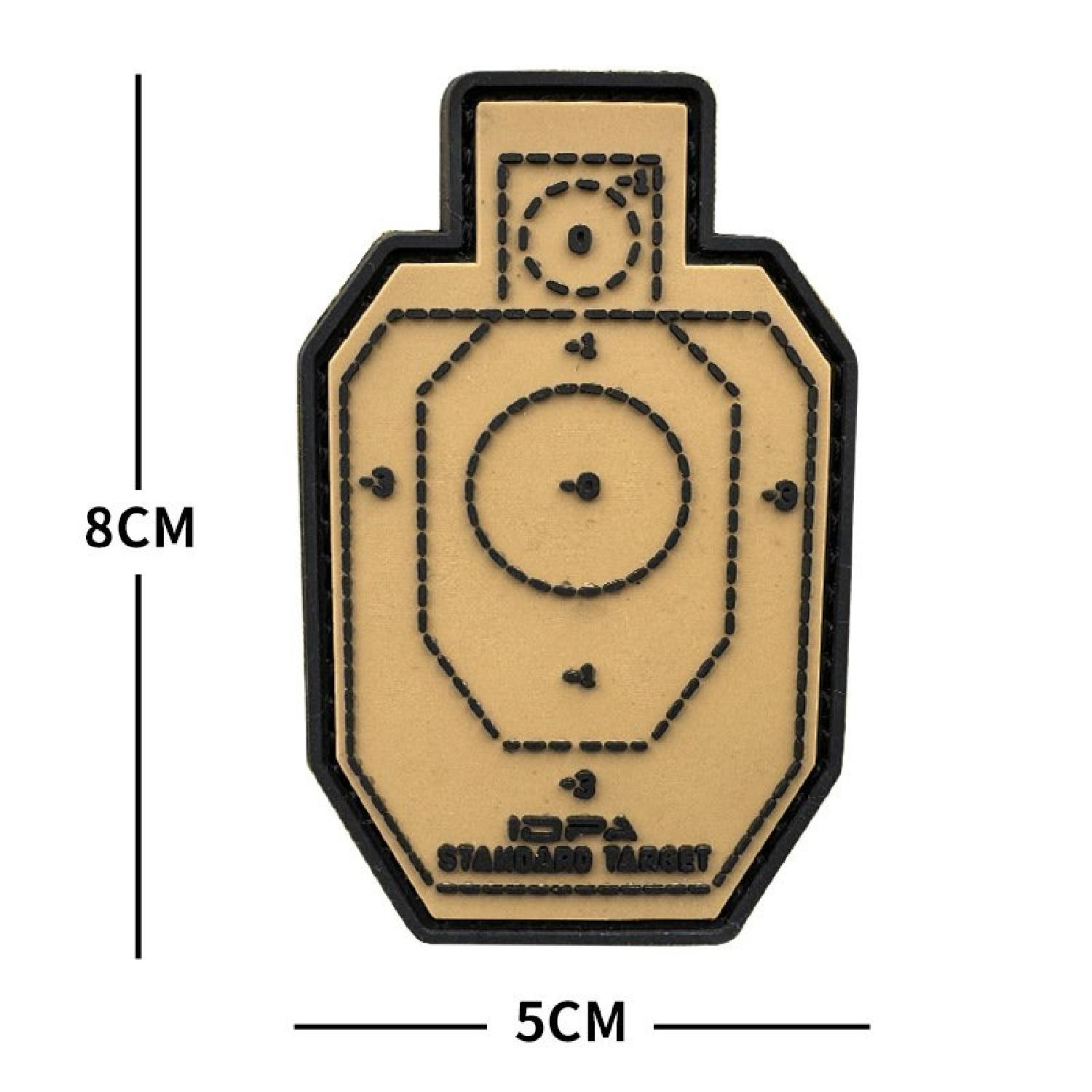 DA 3D PVC Patch  IDPA TARGET Siyah/Tan DA-NAS-315