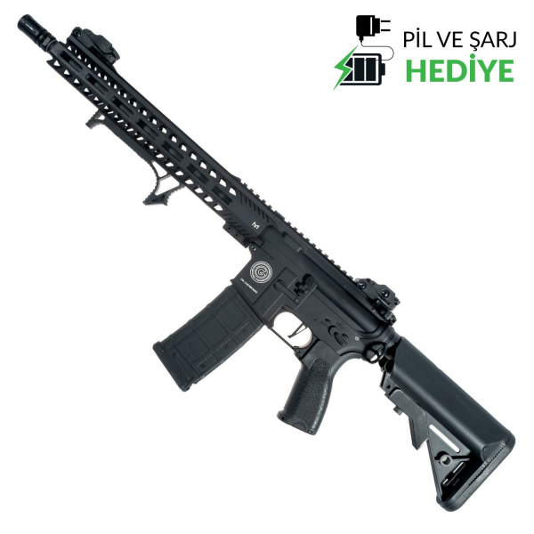 Delta Armory Grand Power AR15 13inch M-LOK ALPHA PIL SARJ SET Airsoft Tüfek / Siyah DA-GP-A15