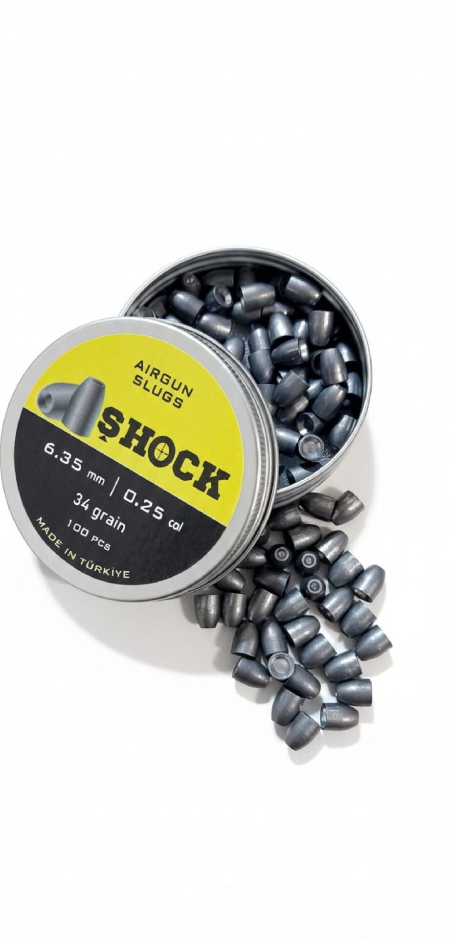 Shock Solid Bullet 6.35 mm 34 Grain 100 PCS Havalı Saçma