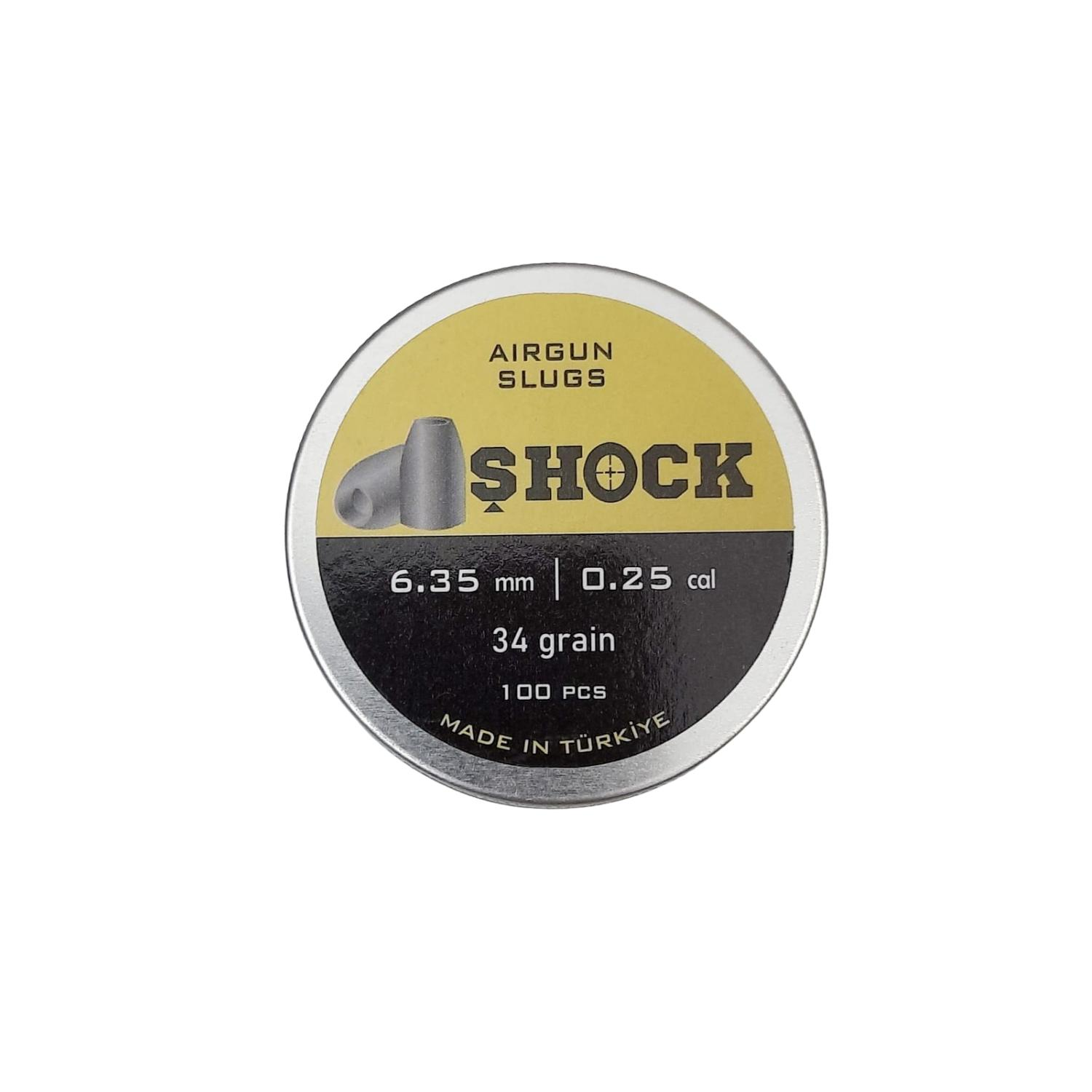 Shock Solid Bullet 6.35 mm 34 Grain 100 PCS Havalı Saçma