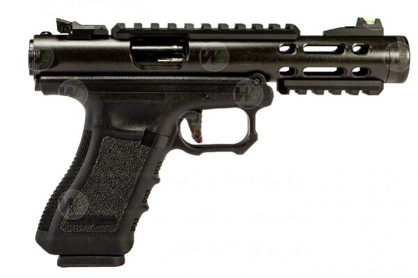 WE GALAXY BK Glock/Ruger Hybrid Black GBB Airsoft Tabanca