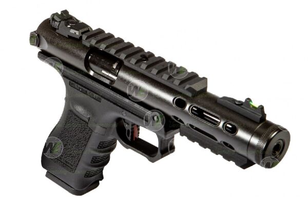 WE GALAXY BK Glock/Ruger Hybrid Black GBB Airsoft Tabanca