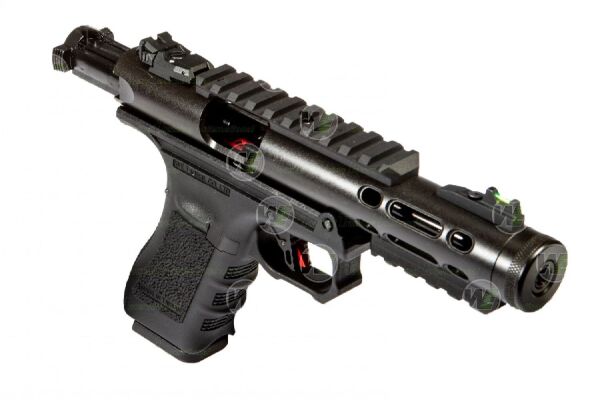 WE GALAXY BK Glock/Ruger Hybrid Black GBB Airsoft Tabanca