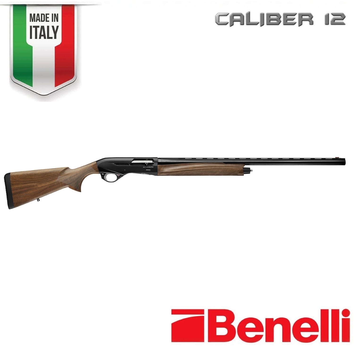 BENELLİ MONTEFELTRO AHŞAP YARI OTO. YİVSİZ AV TÜFEĞİ 12CAL 71CM