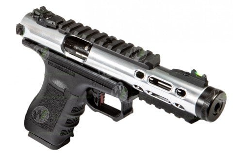 WE GALAXY SV Glock/Ruger HYBRID GBB Airsoft Tabanca SILVER