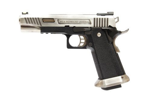 WE Hi-Capa Force 5.1 SV - GBB FULL METAL  Airsoft Tabanca Silver TREX