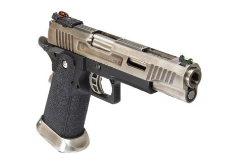 WE Hi-Capa Force 5.1 SV - GBB FULL METAL  Airsoft Tabanca Silver TREX