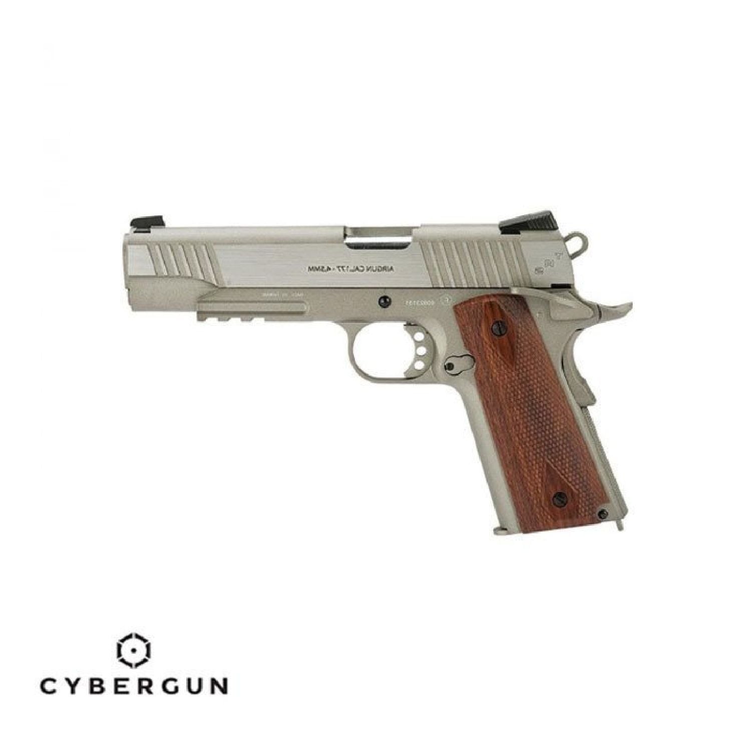 CYBERGUN SwissArms COLT1911 TR Gümüş 4.5mm CO2 FULL METAL Havalı Tabanca 288508