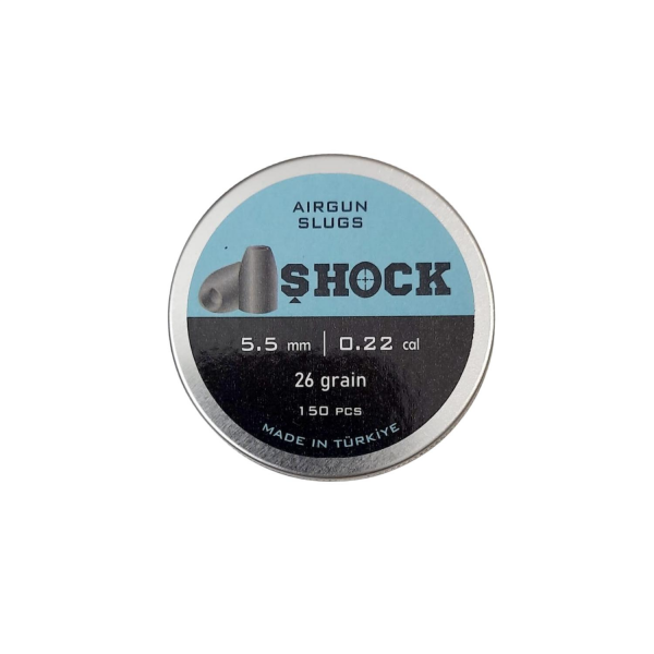 Shock Solid Bullet 5.5 mm 26 Grain 150 PCS Havalı Saçma