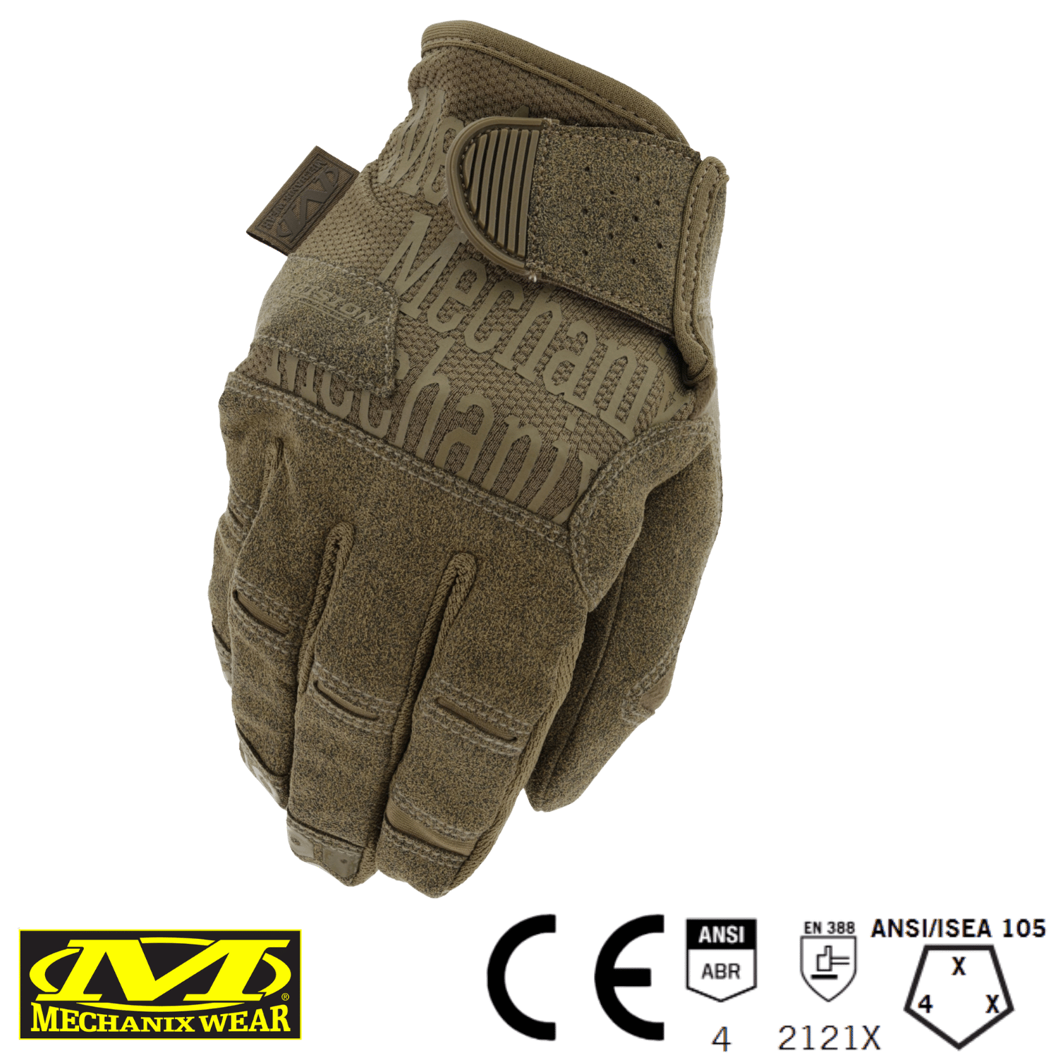 Mechanix Wear® HDG-72 Precision Pro High-Dexterity Grip COYOTE ELDIVEN - Padlock Avuç içli - ATIŞ ELDİVENİ