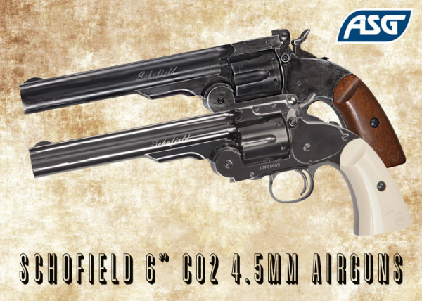 ASG SCHOFIELD STEEL FİLDİŞİ KABZELİ 6'' TOPLU HAVALI TABANCA