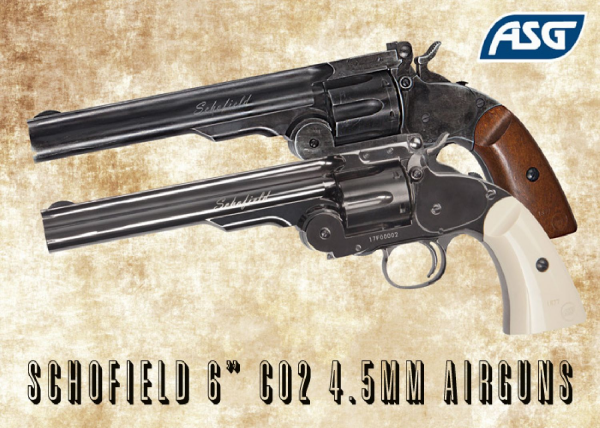 ASG SCHOFIELD STEEL FİLDİŞİ KABZELİ 6'' TOPLU HAVALI TABANCA