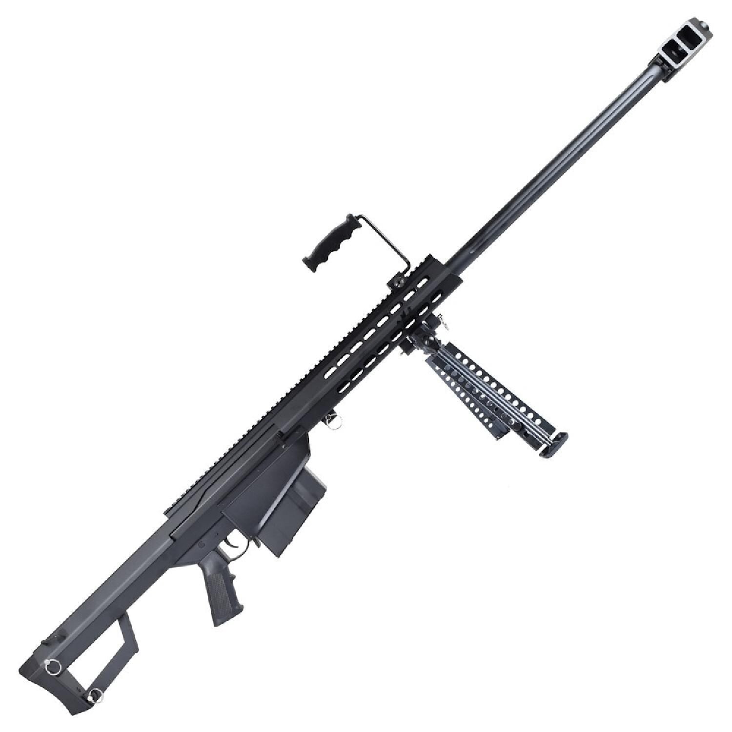 SnowWolf BARRETT M82A1 BK Long AEG Siyah Airsoft Sniper Tüfeği