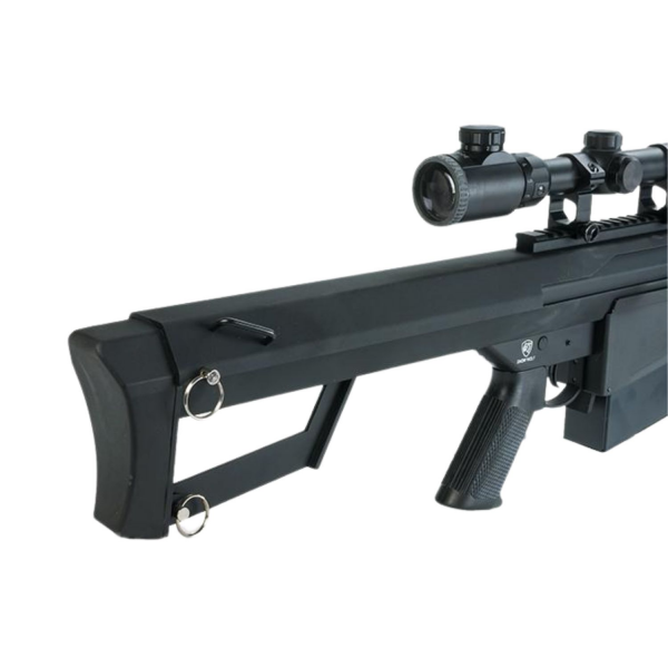BARRETT Lisanslı M82A1 BK Long AEG Airsoft Sniper Rifle Black 6mmProShop