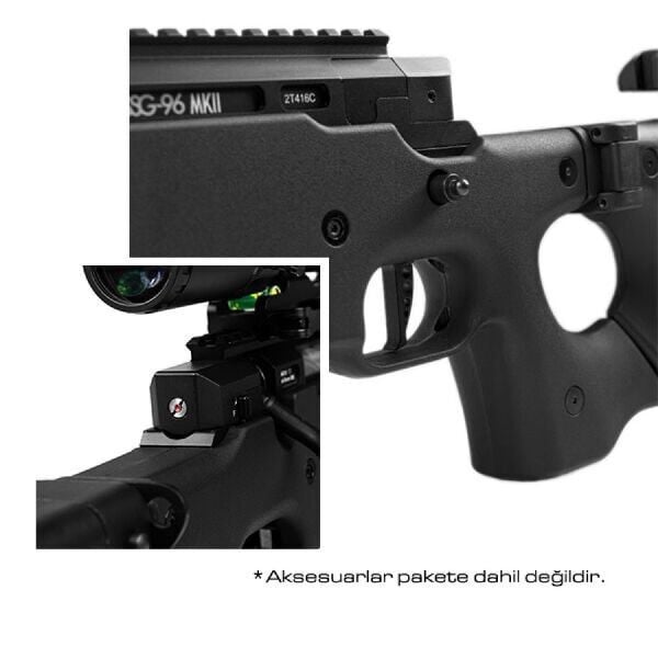 Novritsch SSG96 MK2 Black M220 Airsoft Sniper Tüfek