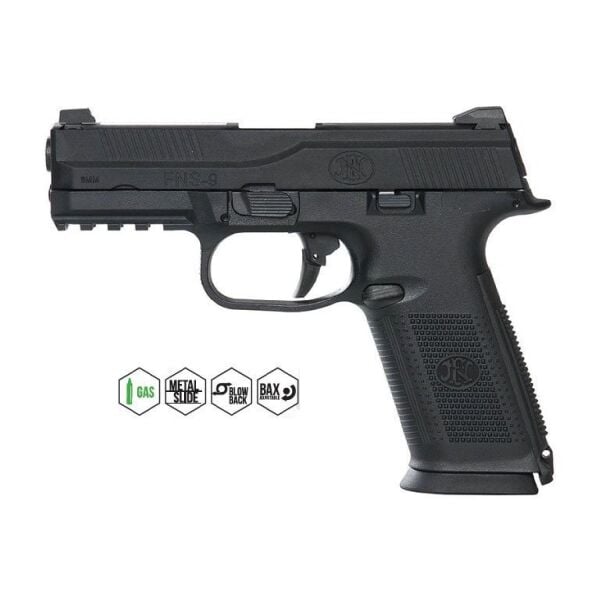 CYBERGUN FN FNS-9 Mt GBB Airsoft Tabanca CB3-FNS-BK01