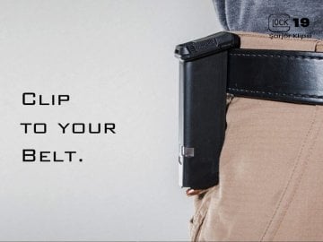 Recover MC19 Glock 19 için Şarjör Klipsi - Siyah