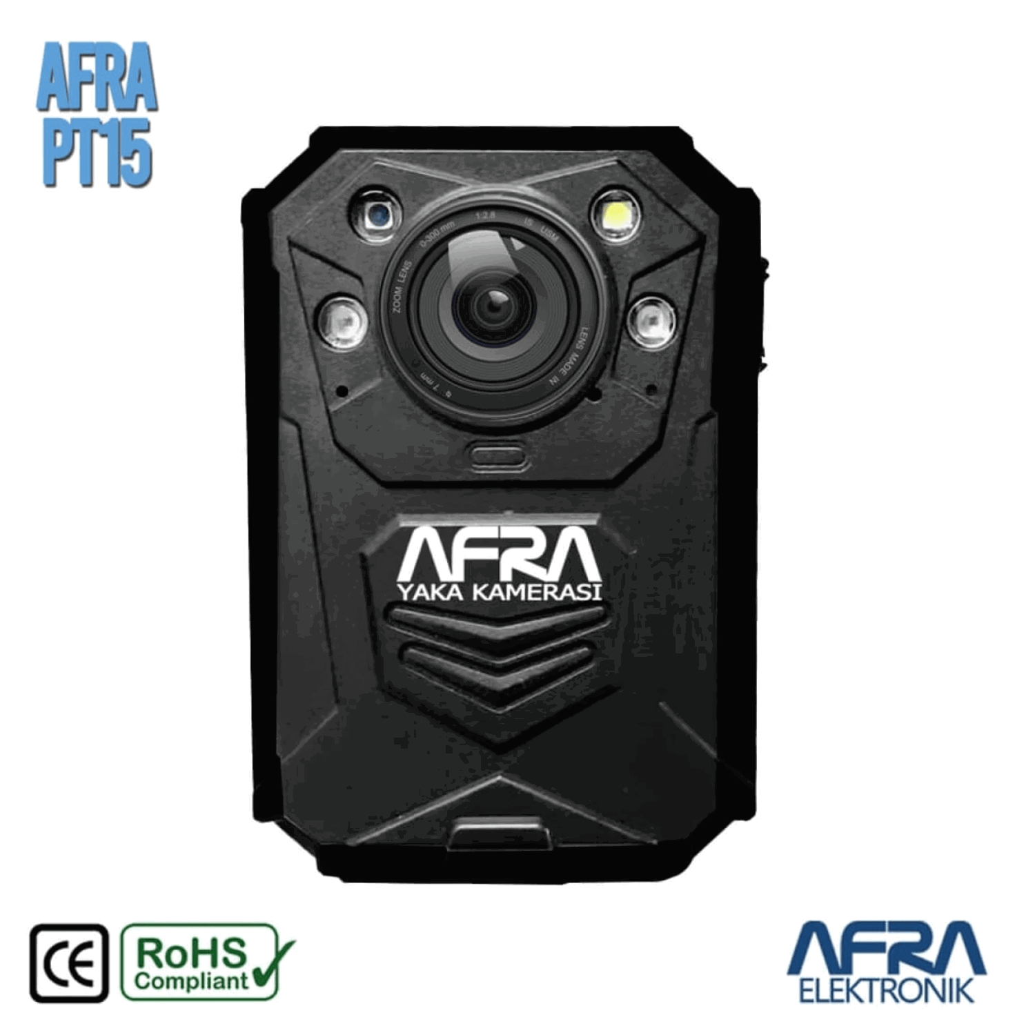 AFRA PT15 Profesyonel Yaka Kamerası 40MP 64GB
