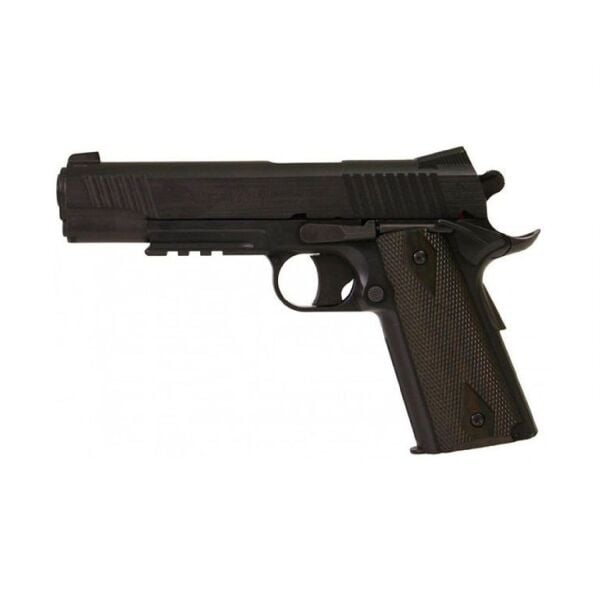 CYBERGUN Colt 1911 Rail Gun Siyah CO2 NBB Airsoft Tabanca