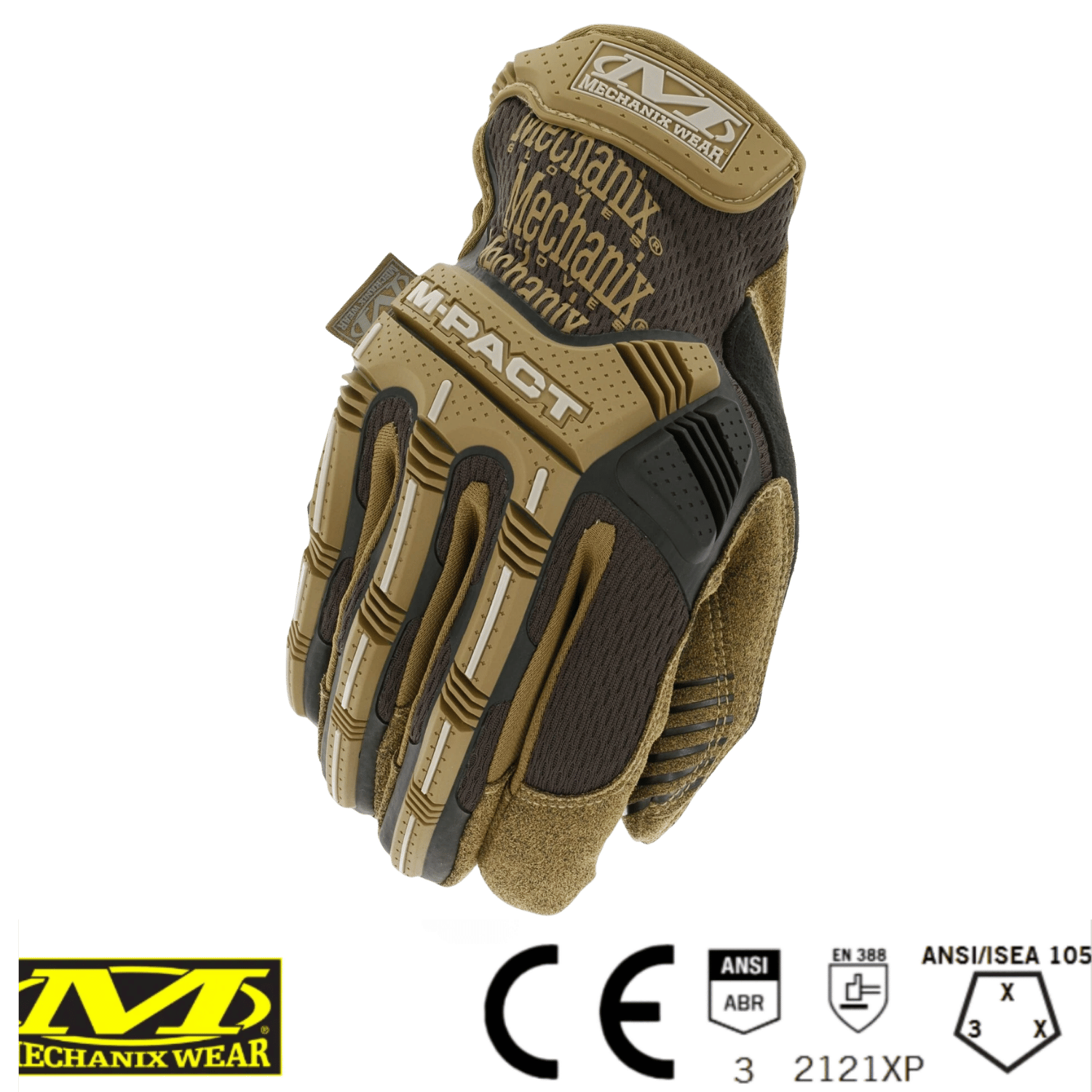 Mechanix Wear® M-Pact - Brown Görev Eldiveni (Korumalı) MPT-07