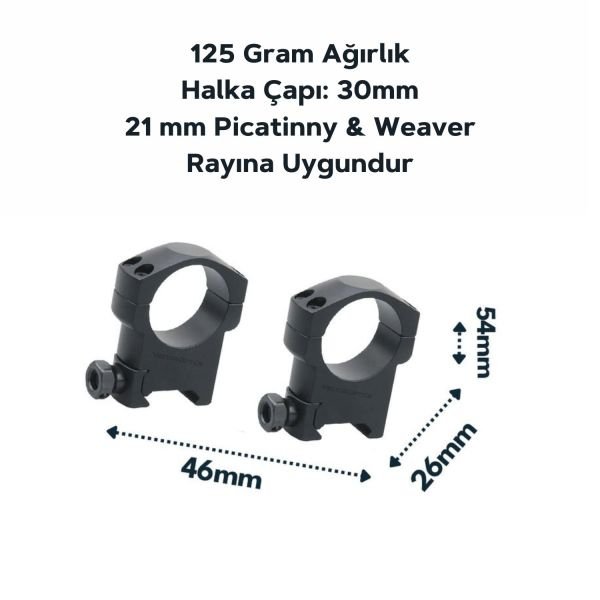 (SCTM-08) 30mm Mark Yüksek Dürbün Ayağı