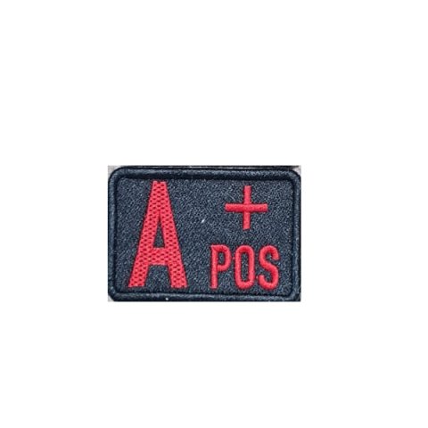 A POZITIF KAN GRUBU PATCH - SİYAH-KIRMIZI PATCH