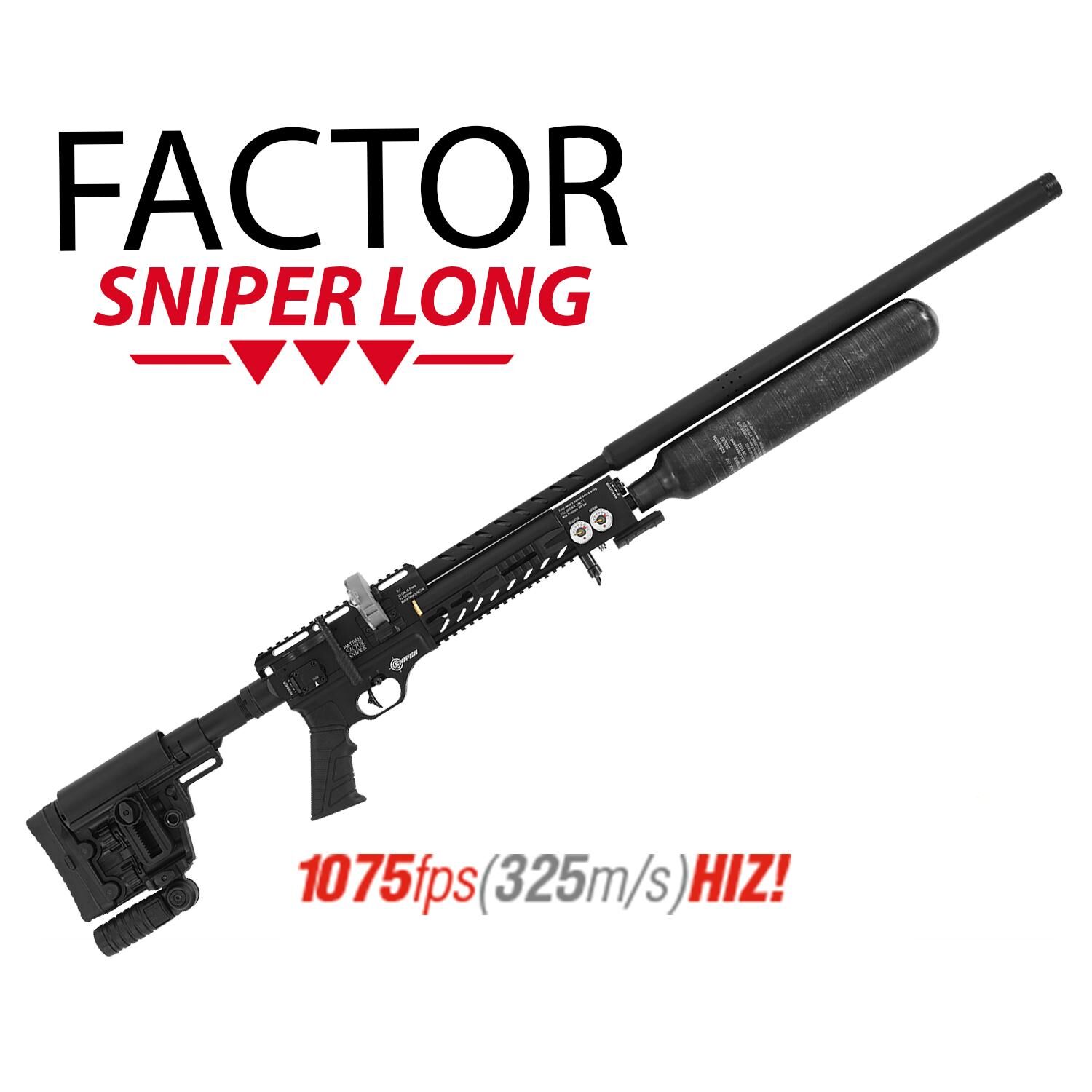 HATSAN FACTOR SNIPER LONG 6.35mm PCP Havalı Tüfek