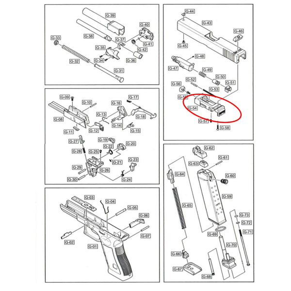 We Glock 19 Housing Parça No #54