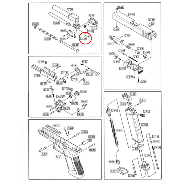 We G19 Serisi Bucking Parça No G19 #36