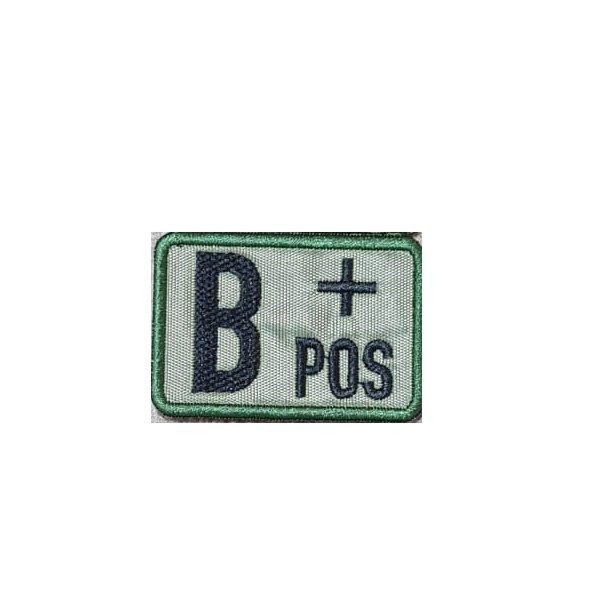 B POZITIF KAN GRUBU PATCH - YEŞİL-SİYAH