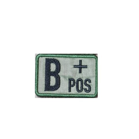 B POZITIF KAN GRUBU PATCH - YEŞİL-SİYAH