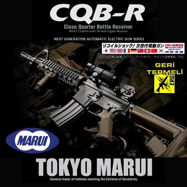 Tokyo Marui CQB-R FDE Geri Tepmeli | TOKYO MARUI | ERG Airsoft Tüfek