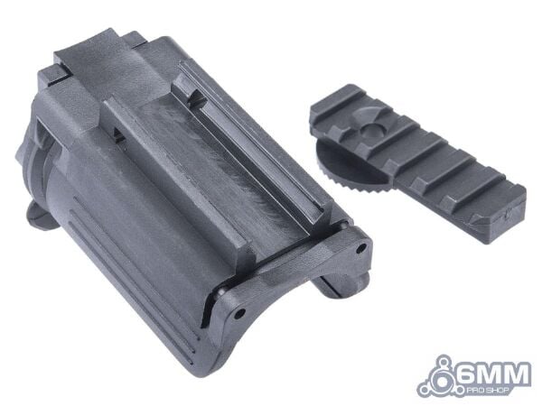 6mmProShop Kompakt Ray Montajlı Single Bomba Atar Airsoft Grenade Launcher