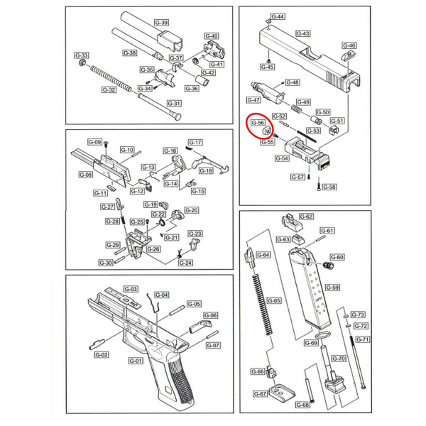 We G19 Serisi Piston Başı Parça No  #56