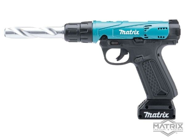 Action Army AAP-01 ''Drill'' Custom Airsoft Gas Blowback Tabanca Matrix Mavi