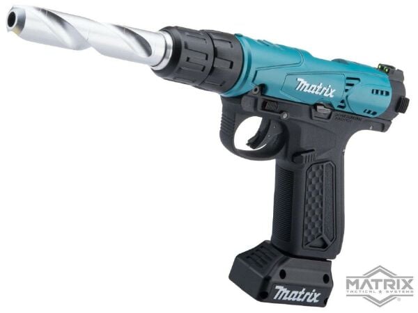 Action Army AAP-01 ''Drill'' Custom Airsoft Gas Blowback Tabanca Matrix Mavi