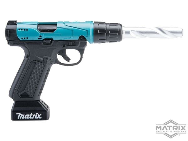 Action Army AAP-01 ''Drill'' Custom Airsoft Gas Blowback Tabanca Matrix Mavi