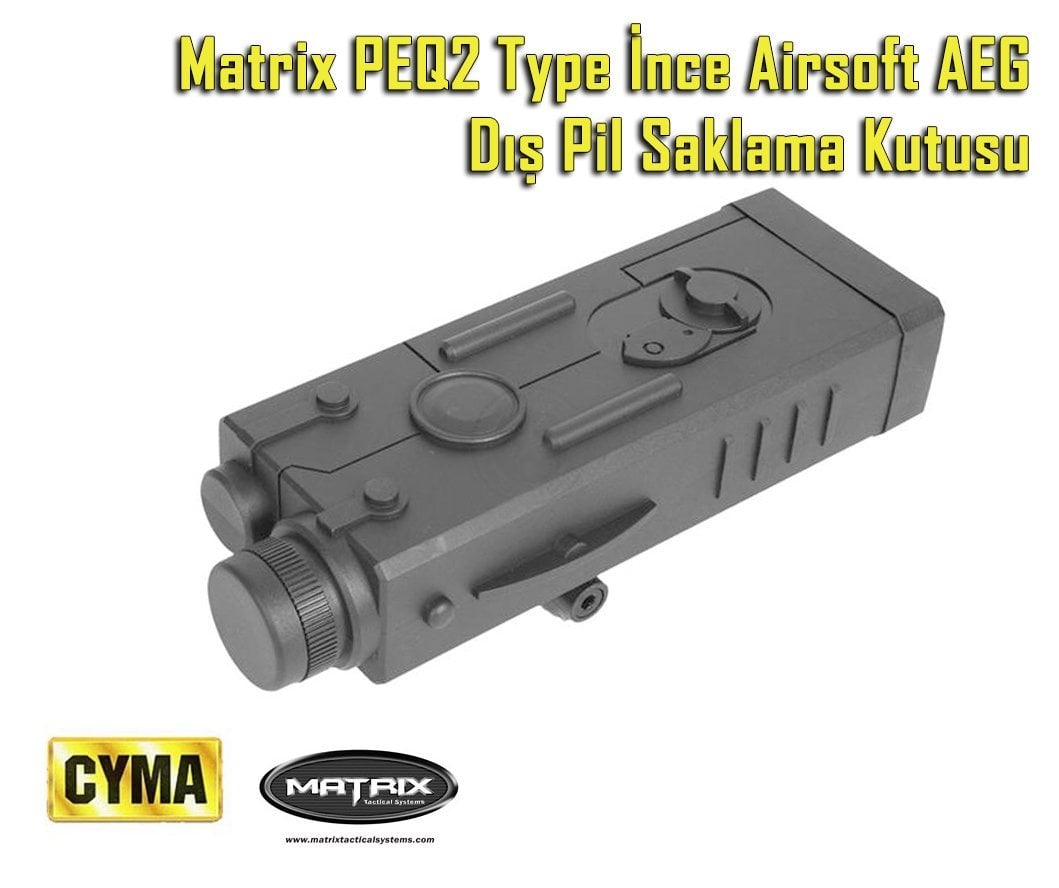 Matrix PEQ2 Type İnce Airsoft AEG Dış Pil Saklama Kutusu