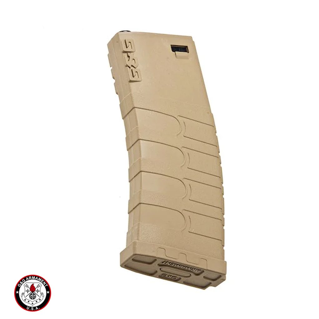 GG M4 M16 120BB MidCap Polimer Şarjör - TAN