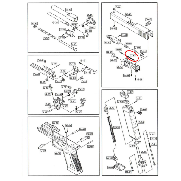 We G19 Serisi Nozzle Yayı Parça No G19 #53
