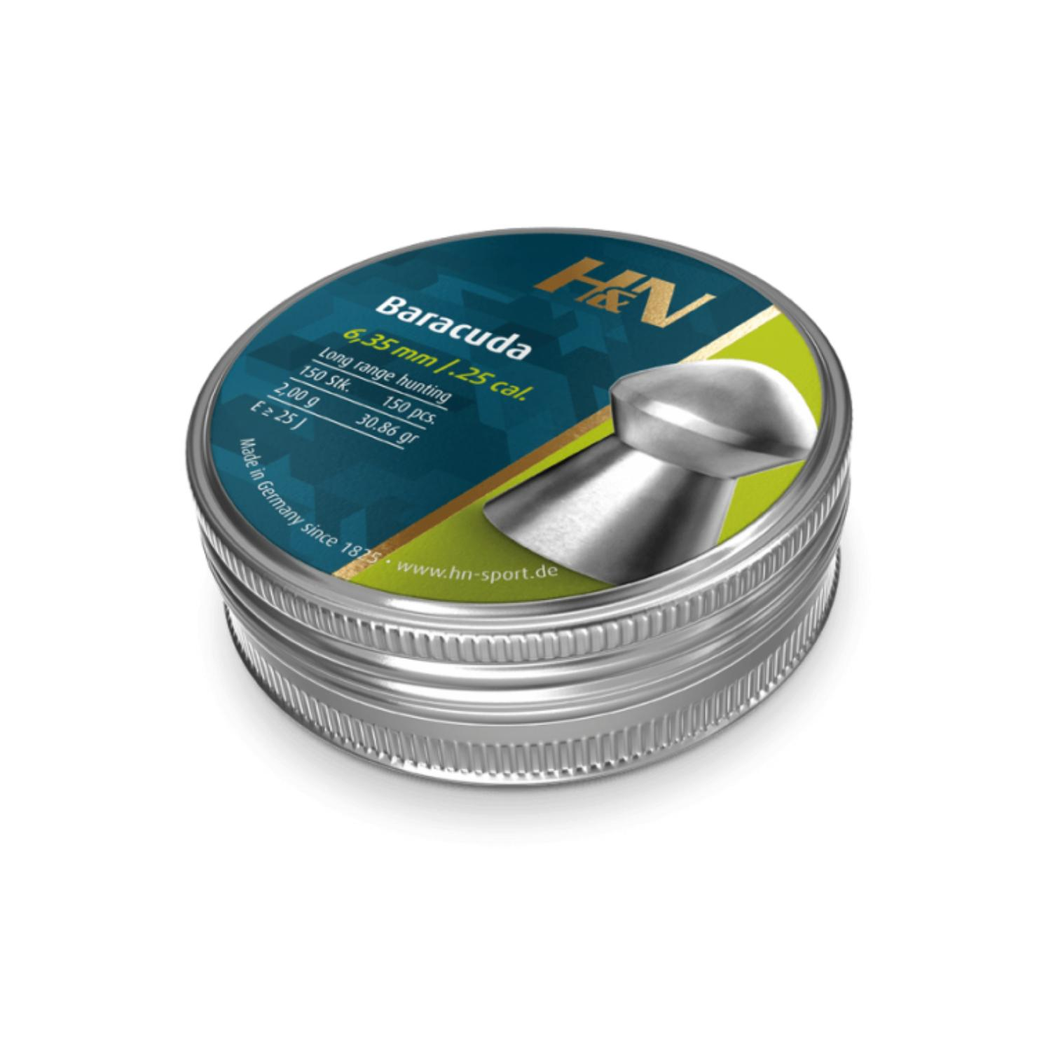 H&N Baracuda 6,35mm 30.86gr 150'Li̇ Havalı Saçma