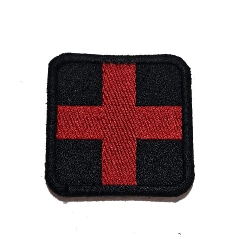 MEDIC İLK YARDIM PATCH - SİYAH - KIRMIZI