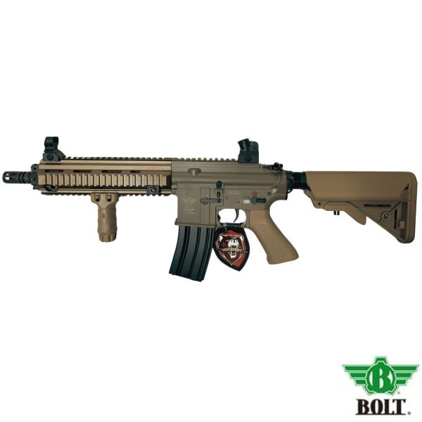 BOLT HK416 DEVGRU BRSS TAN Gerçekçi Tepmeli Airsoft Tüfek