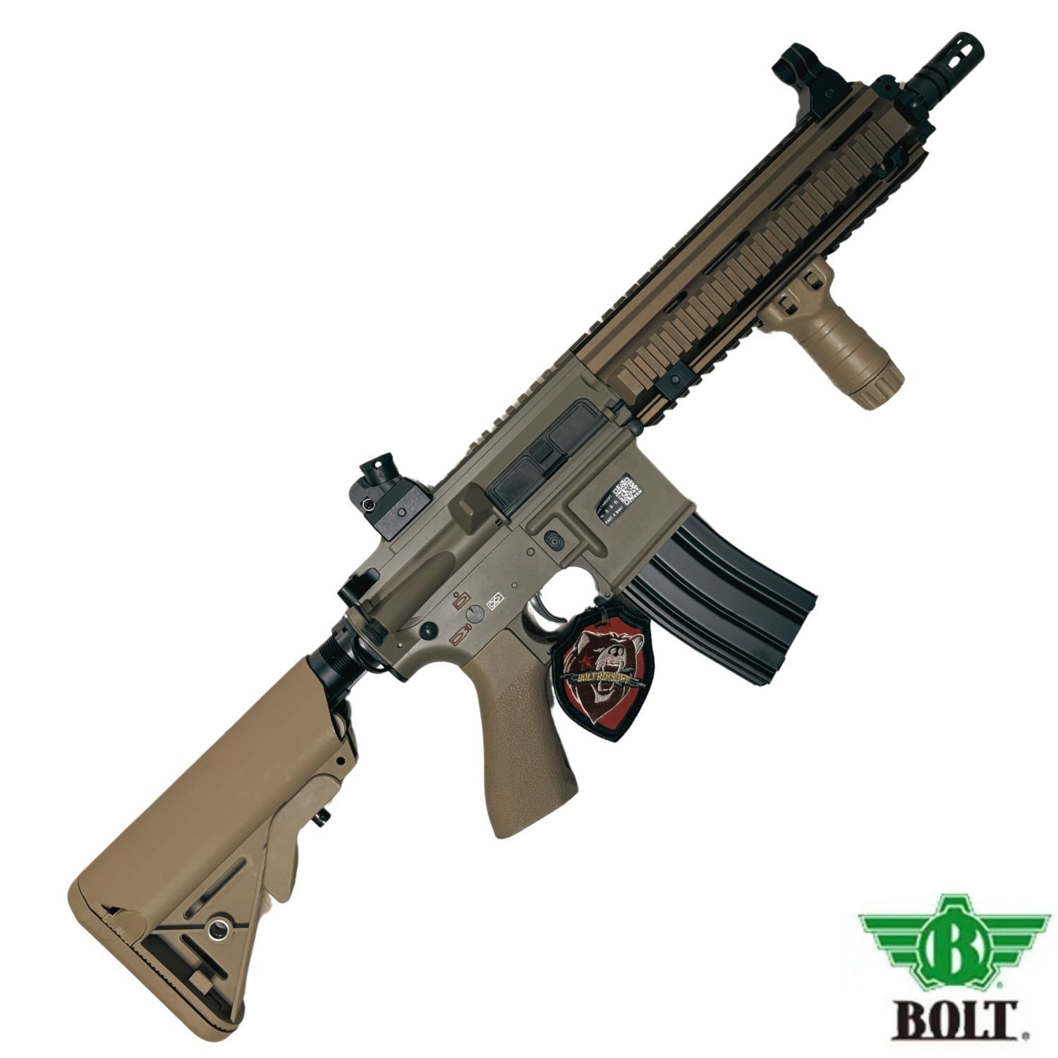 BOLT HK416 DEVGRU BRSS TAN Gerçekçi Tepmeli Airsoft Tüfek