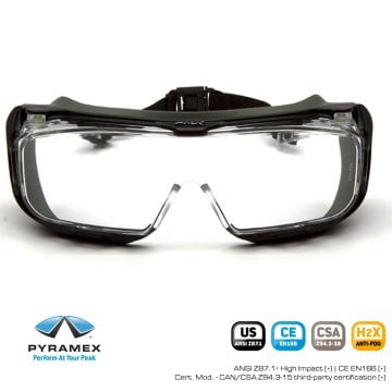 PYRAMEX CAPPTURE  ŞEFFAF ANTI-FOG IMPACT-PRO GÖZLÜKLÜ KULLANIM İÇİN SET ES9910STMRG